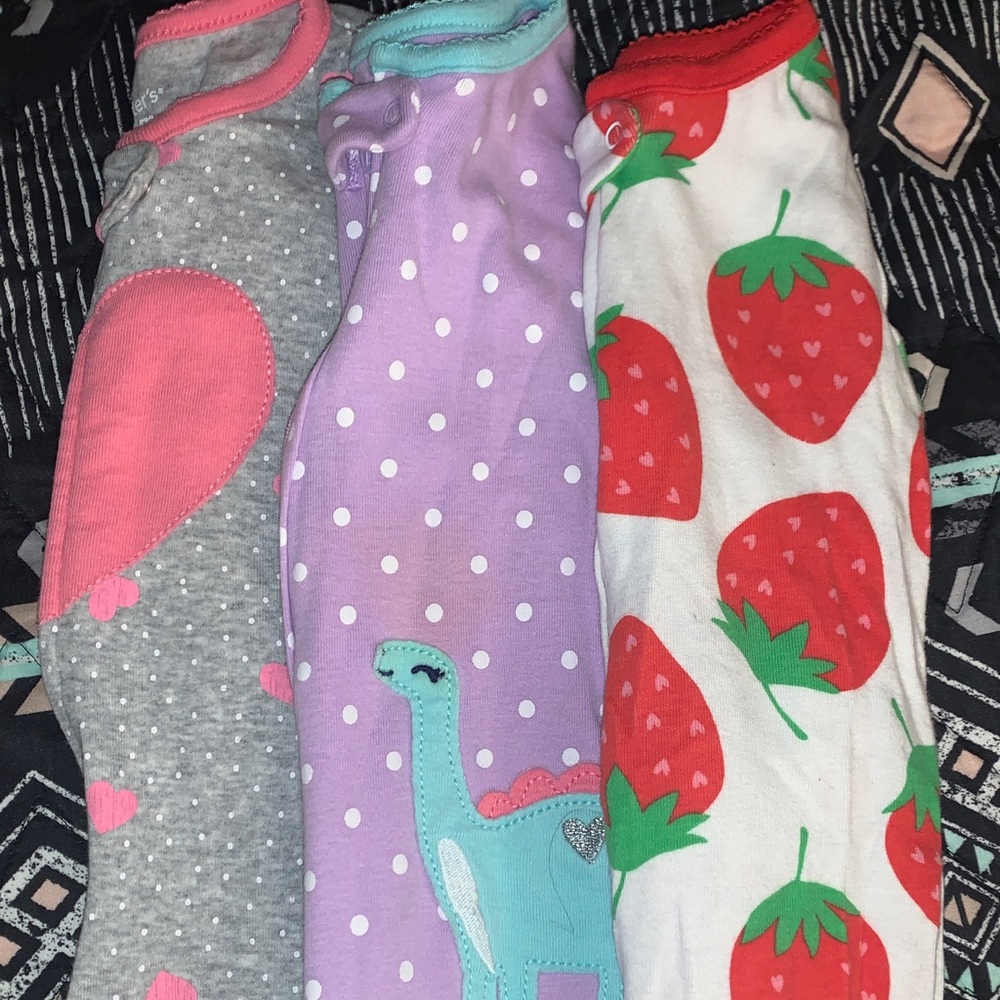 3 lightly loved long sleeve onesies